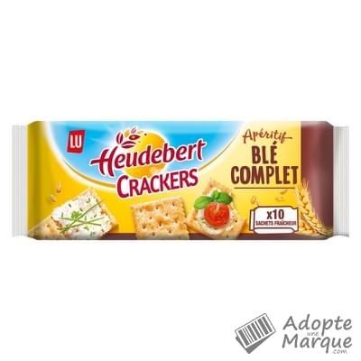 Heudebert Crackers au Blé Complet Le paquet de 250G