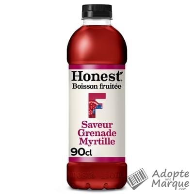 Honest Boisson bio aux plantes infusées saveur Grenade & Myrtille La bouteille de 900ML