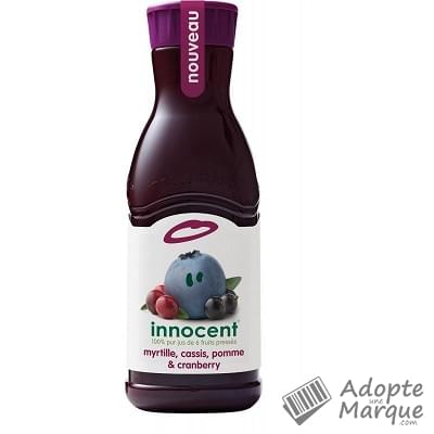 Innocent Jus de fruits frais Myrtilles, Cassis, Pommes & Cranberry- 100% Jus La bouteille de 900ML