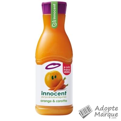 Innocent Jus de fruits frais Orange & Carotte - 100% Jus La bouteille de 900ML