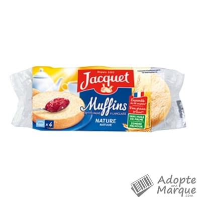 Jacquet Muffins Nature Les 4 pains - 245G