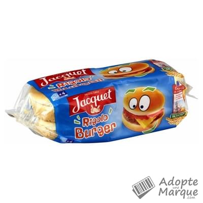 Jacquet Pains à Hamburger - Rigolo' Burger Les 4 pains - 220G