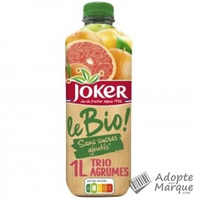 Joker Le Bio - Jus Trio d'Agrumes La bouteille de 1L