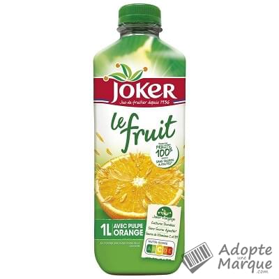 Joker Le Fruit - Jus d'Orange avec pulpe La bouteille de 1L