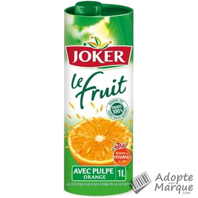 Joker Le Fruit - Jus d'Orange avec pulpe La brique de 1L