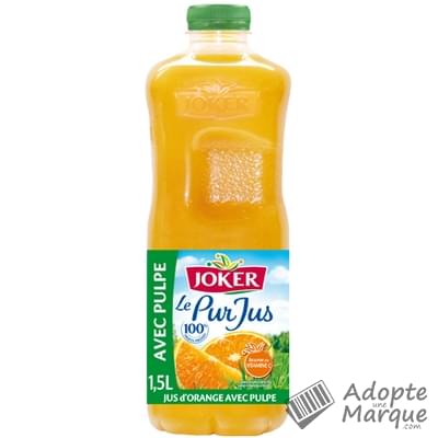 Joker Le Pur Jus - Jus d'Orange avec pulpe "La bouteille de 1,5L"