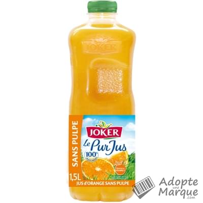 Joker Le Pur Jus - Jus d'Orange sans pulpe "La bouteille de 1,5L"