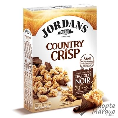 Jordans Country Crisp Chocolat Noir La boîte de 550G