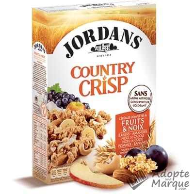 Jordans Country Crisp Fruits & Noix La boîte de 500G