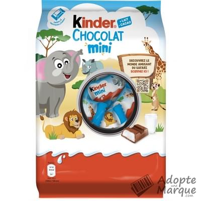 Kinder Chocolat Mini - Bâtonnets de Chocolat au lait fourrés au Lait Le sachet de 240G
