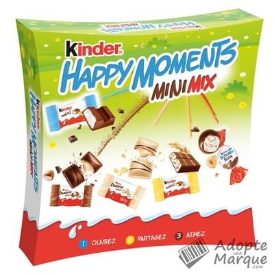 Kinder Happy Moments Mini Mix - Assortiment de chocolats La boîte de 242G