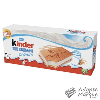 Kinder Ice Cream Sandwich La boîte de 8 glaces - 280G