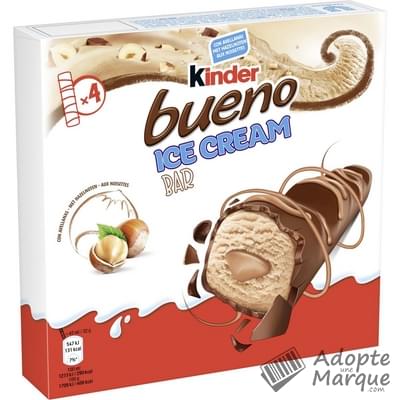 Kinder Kinder Bueno Ice Cream Bar Les 4 barres glacées - 128G