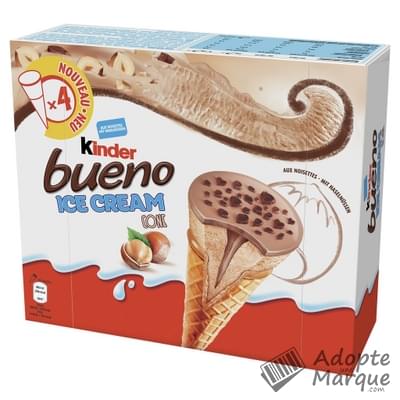 Kinder Kinder Bueno Ice Cream Cone La boîte de 4 glaces - 240G