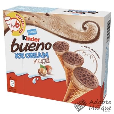 Kinder Kinder Bueno Ice Cream MiniCone La boîte de 6 glaces - 240G