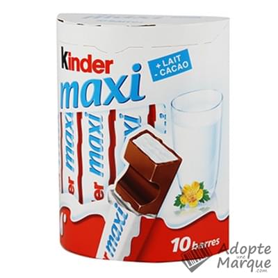 Kinder Maxi - Barres de Chocolat au lait fourées au Lait Les 10 barres - 210G