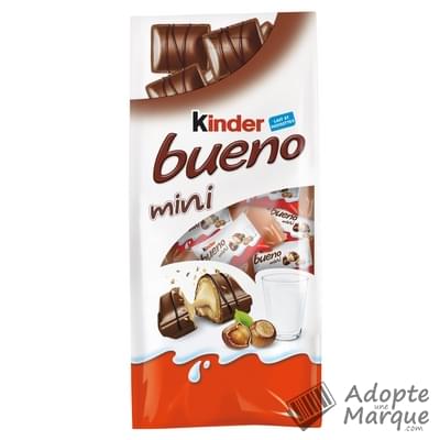 Kinder Mini - Kinder Bueno - Fines Gaufrettes enrobées de Chocolat au lait fourrées au Lait & Noisettes Les sachet de 20 mini-barres - 108G