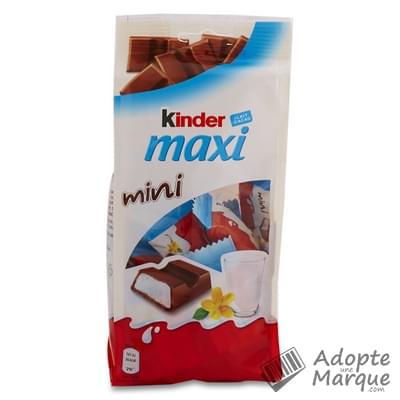 Kinder Mini - Kinder Maxi - Barres de Chocolat au lait fourées au Lait Les sachet de 20 mini-barres - 120G