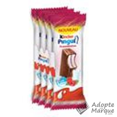 Kinder Pingui Chocolat - Goûter au Lait, Chocolat & Framboise Les 4 barres - 128G