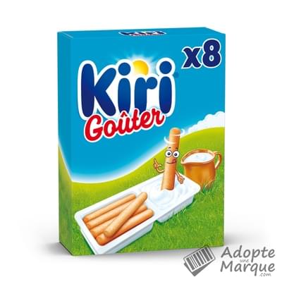 Kiri Goûter - Fromage fondu à la crème de lait & Gressins Les 8 barquettes - 280G