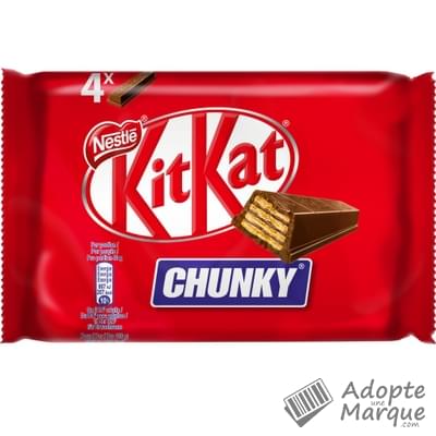 KitKat Chunky - Barre chocolatée Les 4 barres - 160G