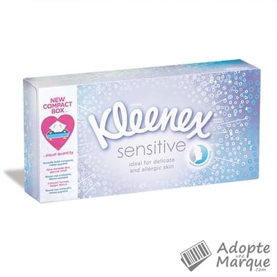 Kleenex Mouchoirs en papier Sensitive La boîte de 72 mouchoirs
