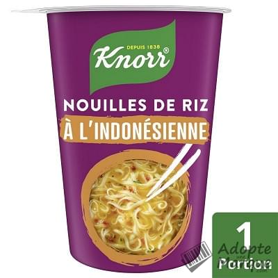 Knorr Asian Pot' - Nouilles de Riz à l'Indonésienne (Coco saveur Citronnelle) La box de 70G