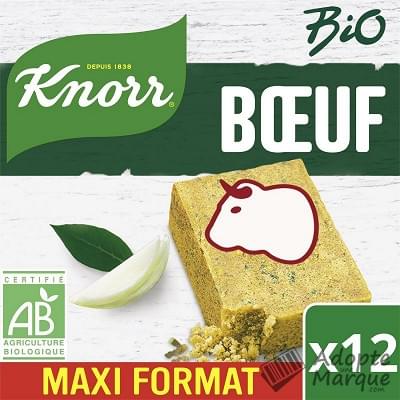 Knorr Bio - Bouillon de Bœuf Le paquet de 12 tablettes - 120G