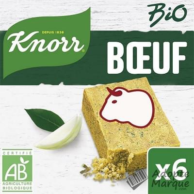 Knorr Bio - Bouillon de Bœuf Le paquet de 6 tablettes - 60G