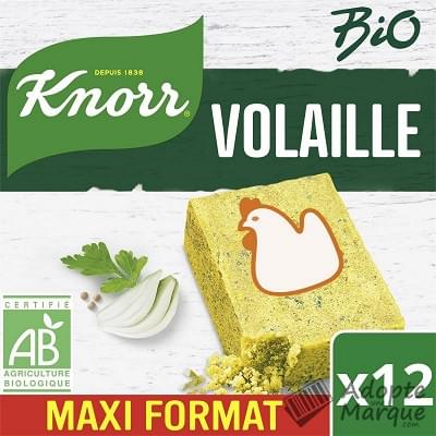 Knorr Bio - Bouillon de Volaille Le paquet de 12 tablettes - 120G
