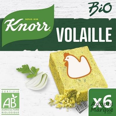 Knorr Bio - Bouillon de Volaille Le paquet de 6 tablettes - 60G
