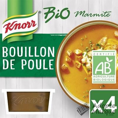 Knorr Bio - Marmite de Bouillon de Poule Le paquet de 4 capsules - 104G