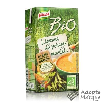 Knorr Bio - Soupe aux Légumes du Potager Moulinés La brique de 1L
