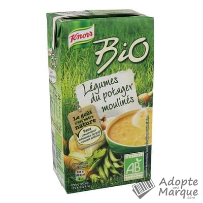 Knorr Bio - Soupe aux Légumes du Potager Moulinés La brique de 50CL