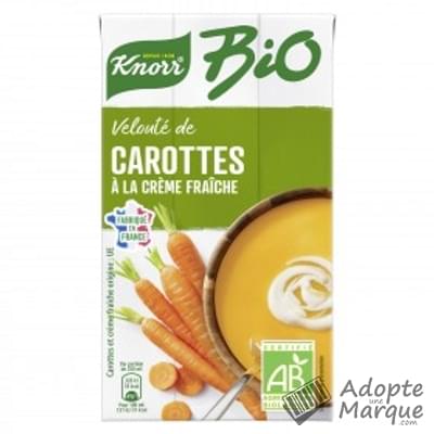 Knorr Bio - Velouté de Carottes à la Crème fraîche La brique de 1L