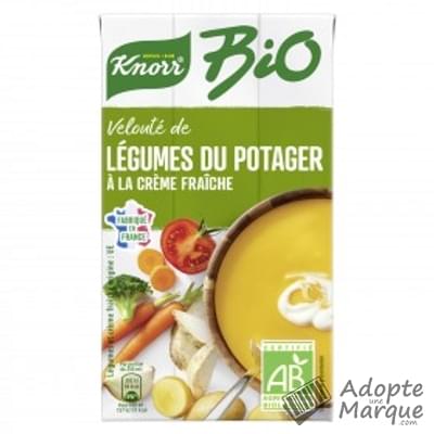 Knorr Bio - Velouté de Légumes du potager à la Crème fraîche La brique de 1L