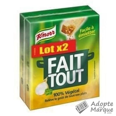Knorr Bouillon Fait Tout Les 2 paquets de 10 tablettes - 2x100G