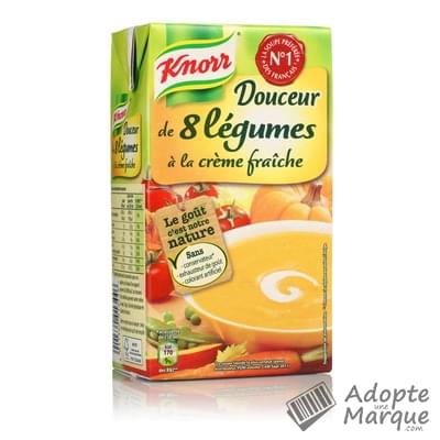 Knorr Les Douceurs - Douceur de 8 Légumes à la Crème fraîche La brique de 1L