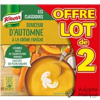 Knorr Les Douceurs - Douceur d'Automne à la Crème fraîche Les 2 briques de 50CL