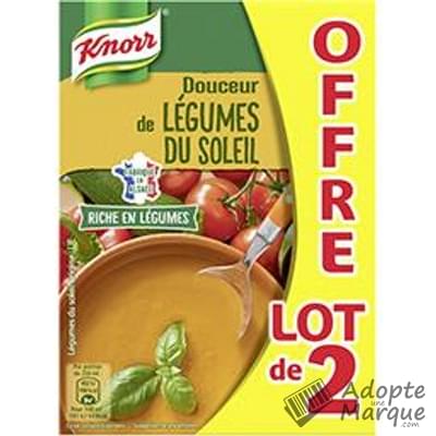 Knorr Les Douceurs - Douceur de Légumes du Soleil Les 2 briques de 1L
