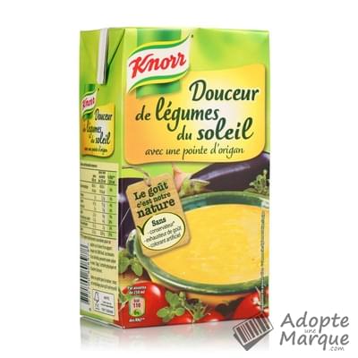 Knorr Les Douceurs - Douceur de Légumes du Soleil La brique de 1L