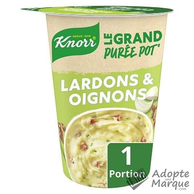 Knorr Le Grand Purée Pot' Lardons & Oignons La box de 76G