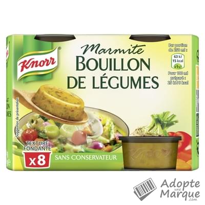 Knorr Marmite de Bouillon de Légumes Le paquet de 8 capsules - 224G