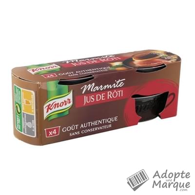 Knorr Marmite Jus de Rôti Le paquet de 4 capsules - 112G