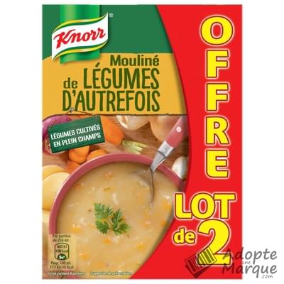 Knorr Les Potages Liquides - Mouliné de Légumes d'Autrefois Les 2 briques de 1L