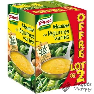 Knorr Les Potages Liquides - Mouliné de Légumes Variés Les 2 briques de 1L