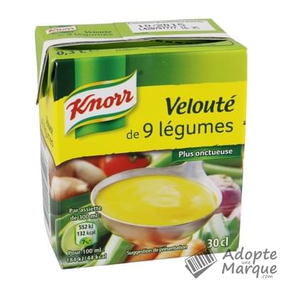 Knorr Les Potages Liquides - Velouté de 9 Légumes La brique de 30CL