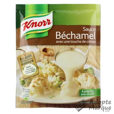 Knorr Les Sauces Déshydratées - Sauce Béchamel avec une touche de Crème Le sachet de 51G