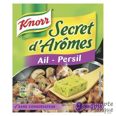 Knorr Secret d'Arômes - Ail & Persil Les 9 tablettes de 10G