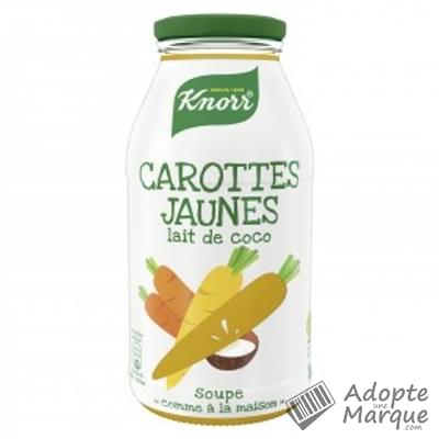 Knorr Soupe Comme à la maison - Carottes jaunes & Lait de Coco La bouteille de 45CL